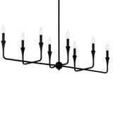 Alvaro Linear Chandelier Black