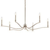 Malene Chandelier Polished Nickel 6 Light