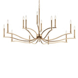 Malene Chandelier Champagne Bronze 14 Light