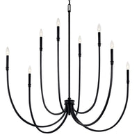Malene Foyer Chandelier Black