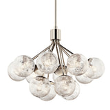 Silvarious Semi Flush Pendant Polished Nickel 12 Light