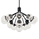 Silvarious Pendant Black 16 Light