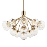 Silvarious Semi Flush Chandelier Champagne Bronze 16 Light