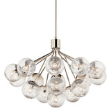 Silvarious Semi Flush Pendant Polished Nickel 16 Light