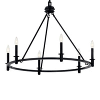 Carrick Chandelier Black 6 Light