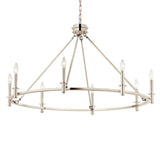 Carrick Chandelier Polished Nickel 8 Light