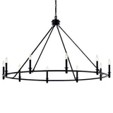 Carrick Chandelier Black 10 Light