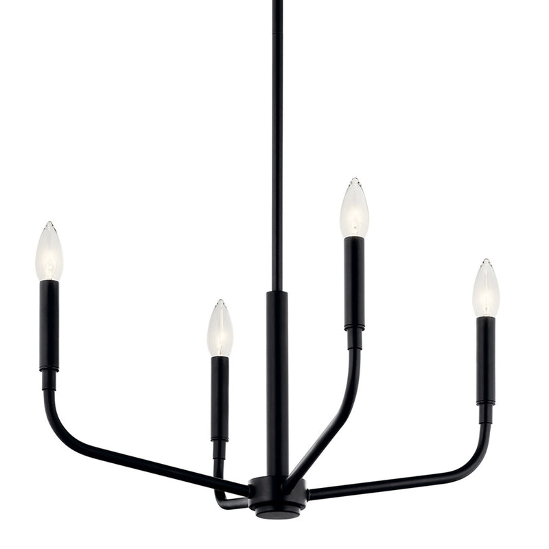 Madden Semi Flush Chandelier Black