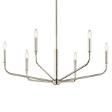 Madden Chandelier Brushed Nickel 32 inch / 6 Light