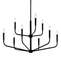 Madden 2 Tier Chandelier Black