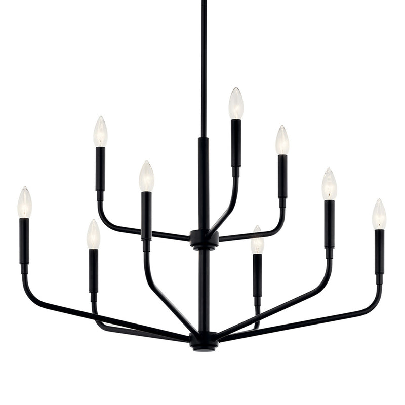 Madden 2 Tier Chandelier Black