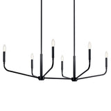 Madden Linear Chandelier Black