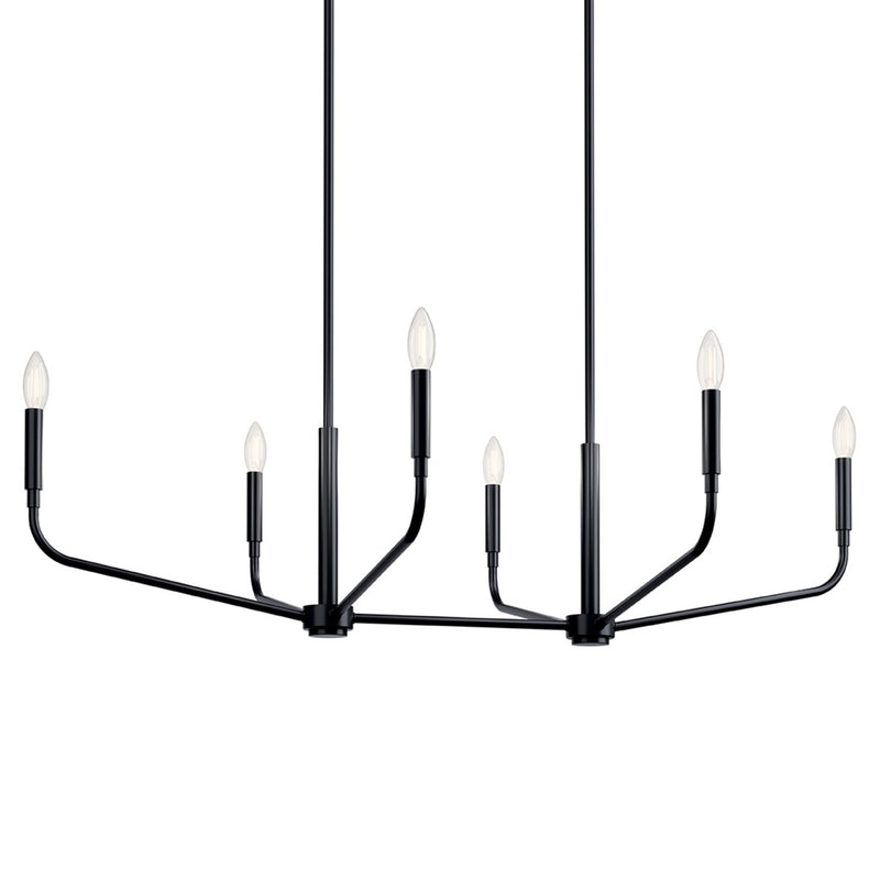 Madden Linear Chandelier Black