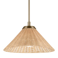Bekah Cone Semi Flush Pendant Champagne Bronze 18 Inch