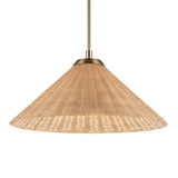 Bekah Cone Semi Flush Pendant Champagne Bronze 24.25 Inch