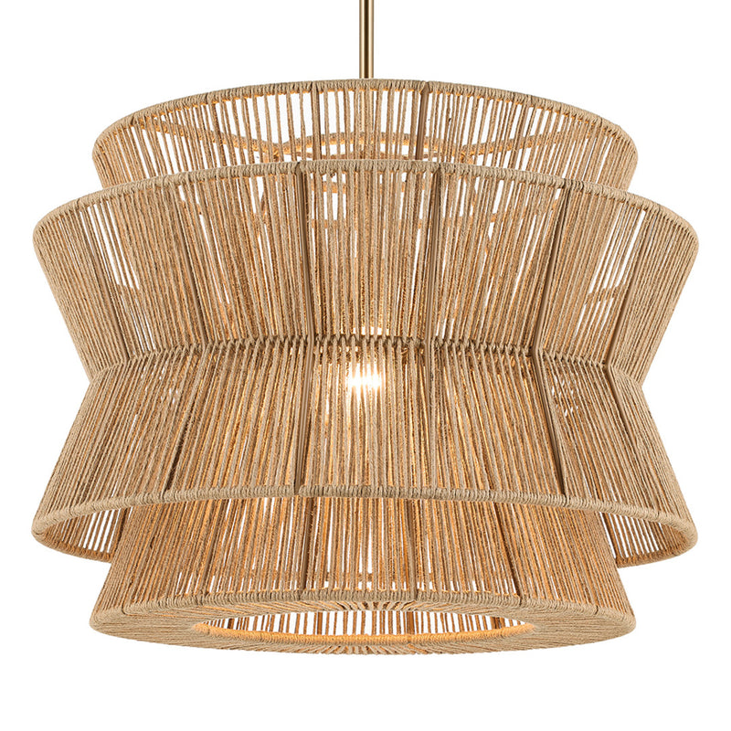 Ophira Hour Glass Pendant Champagne Bronze 22 Inch