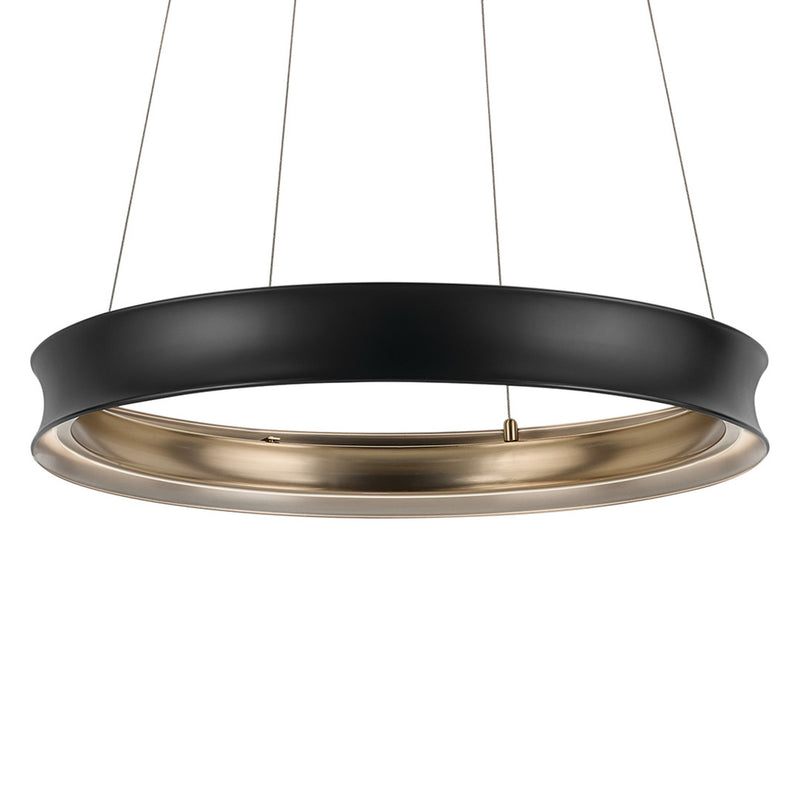 Larousse Chandelier Black 29.5 Inch