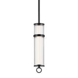 Riven Cylinder Mini Pendant Black