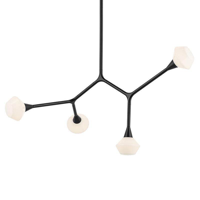Cassius Chandelier Black 5.25 Inch