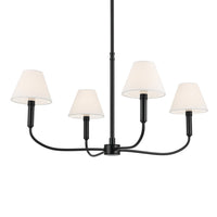 Eadie Chandelier Black 15 Inch