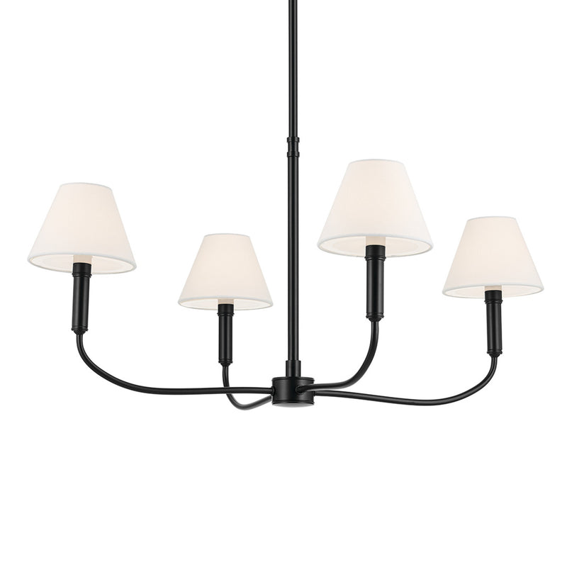 Eadie Chandelier Black 15 Inch