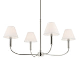 Eadie Chandelier Polished Nickel 15 Inch