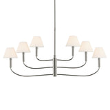 Eadie Chandelier Polished Nickel 19.5 Inch