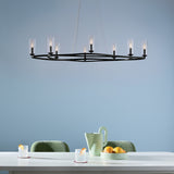 Harpin Cylinder Oval Chandelier lifestyle 3