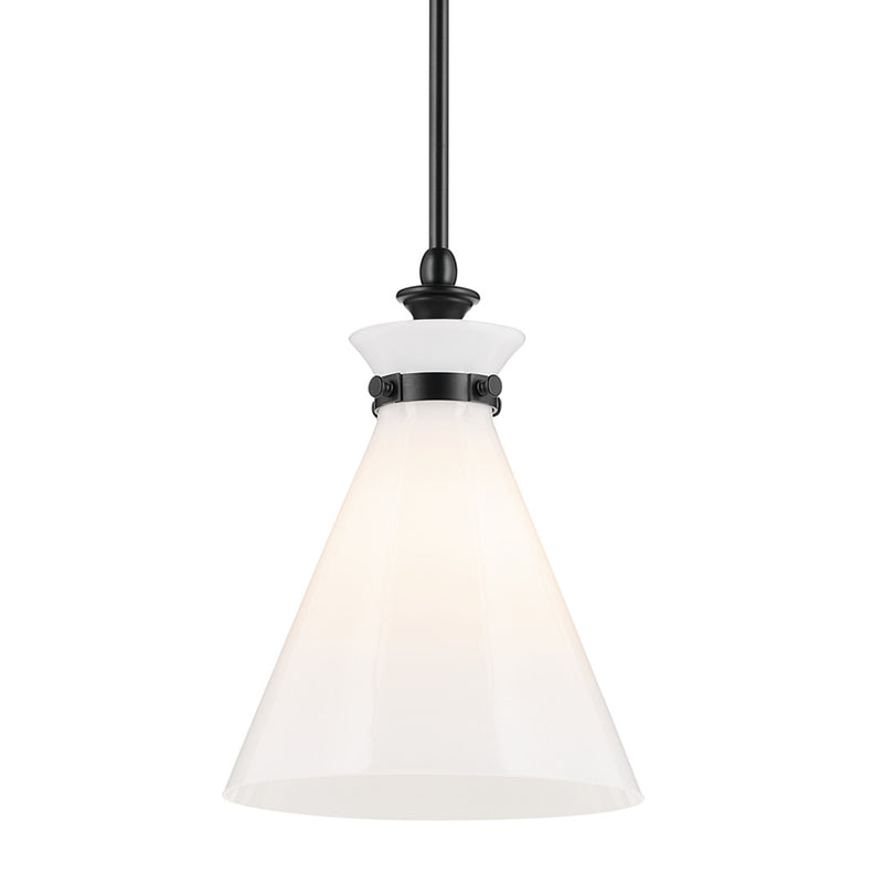Laria Cone Pendant Black 10.5 Inch