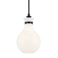 Laria Hour Glass Pendant Black 9.75 Inch