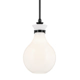 Laria Hour Glass Pendant Black 9.75 Inch
