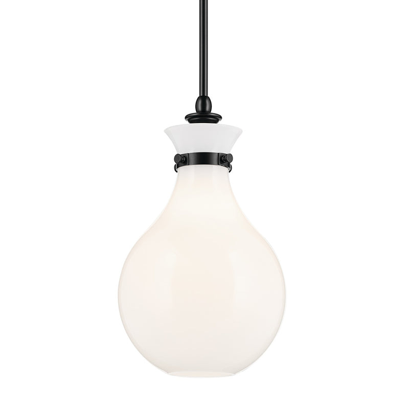 Laria Hour Glass Pendant Black 9.75 Inch