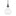 Laria Hour Glass Pendant Black 9.75 Inch