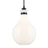 Laria Hour Glass Pendant Black 14 Inch