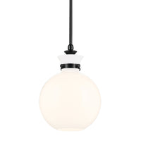 Laria Round Pendant Black 10.25 Inch