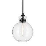 Laria Round Pendant Black 10.25 Inch