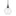 Laria Round Pendant Black 10.25 Inch