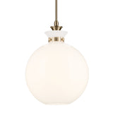 Laria Round Pendant Champagne Bronze 15 Inch