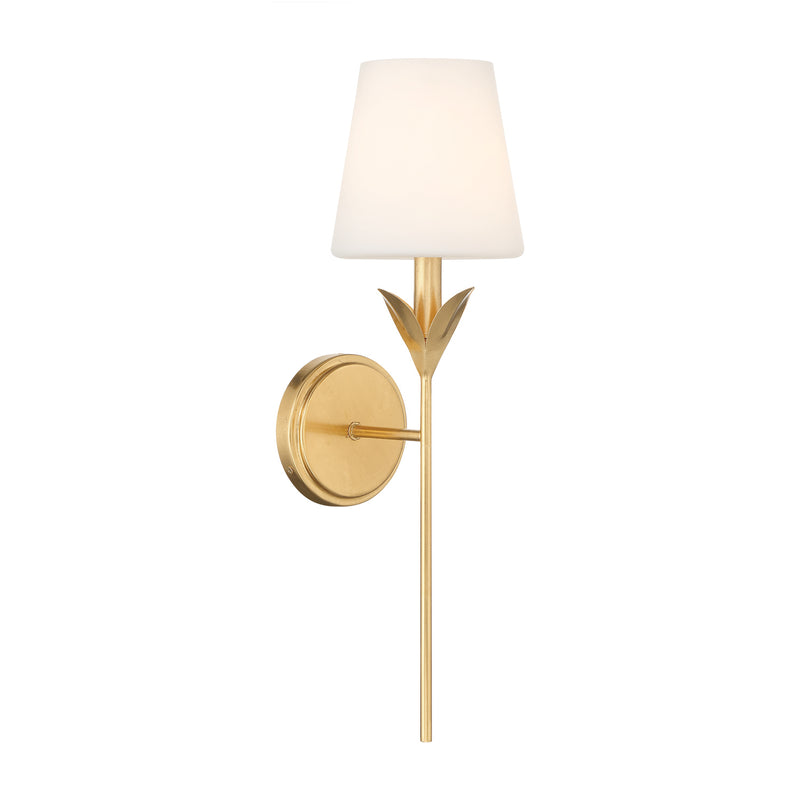 Broche 6'' Antique Gold Sconce by Crystorama