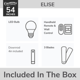 Elise Outdoor Energy Fan DC with LED Light