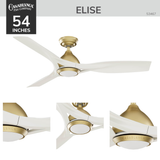 Elise Outdoor Energy Fan DC with LED Light