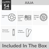 Julia Outdoor Energy Star DC with LED Light