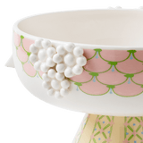 Bjørn Wiinblad Eva Bowl on Stand, Soft Pink, Ø: 9.4" By Bjorn Wiinblad