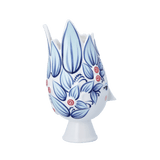 Bjørn Wiinblad Titania Vase, Blue, H: 9.8" By Bjorn Wiinblad