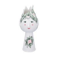 Bjørn Wiinblad Titania Vase, Green, H: 19.7" By Bjorn Wiinblad