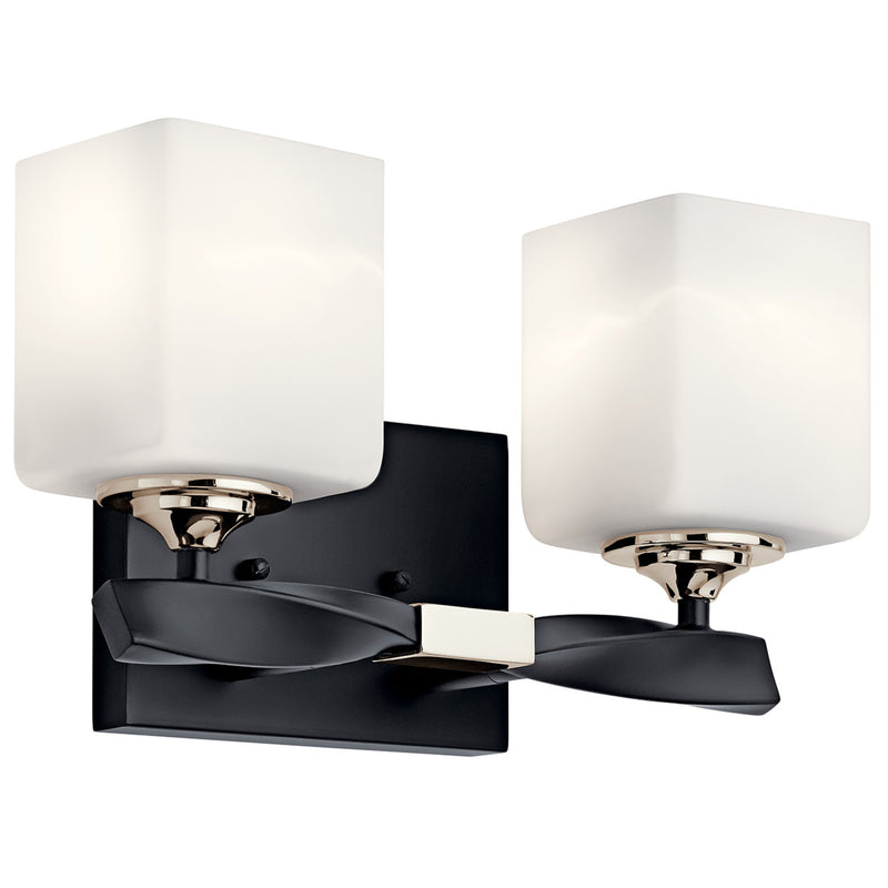 Marette Vanity Light Black 2 Light