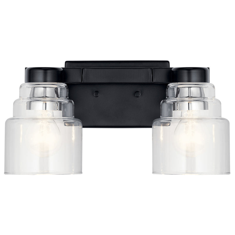 Vionnet Vanity Light Black 2 Light