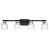 Vionnet Vanity Light Black 4 Light