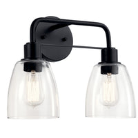 Meller Vanity Light Black 2 Light