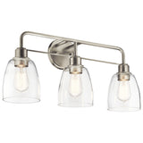 Meller Vanity Light Nickel Textured 3 Light
